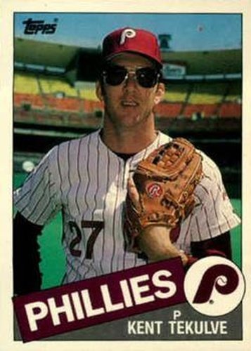 #117T Kent Tekulve - Philadelphia Phillies - 1985 Topps Traded Baseball