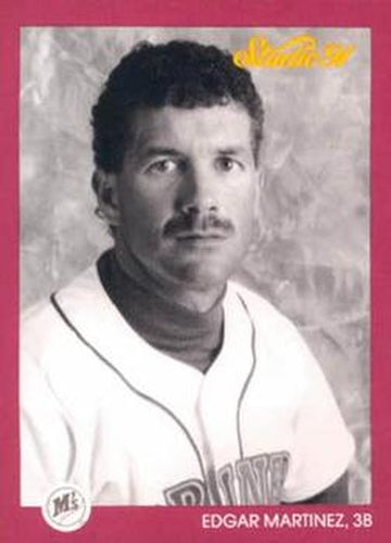 #117 Edgar Martinez - Seattle Mariners - 1991 Studio Baseball