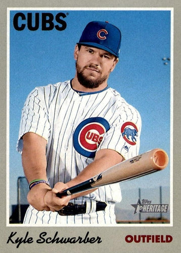 #117 Kyle Schwarber - Miami Marlins - 2019 Topps Heritage Baseball