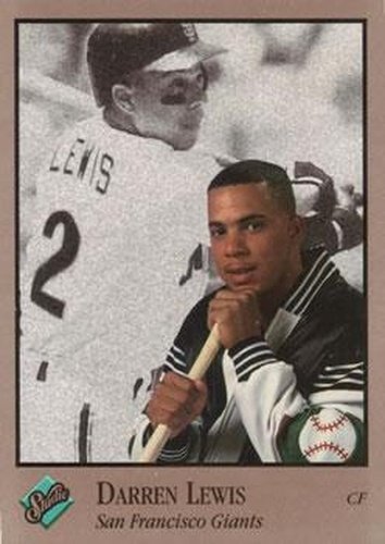 #117 Darren Lewis - San Francisco Giants - 1992 Studio Baseball
