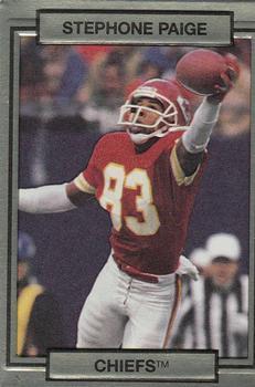 #117 Stephone Paige - Kansas City Chiefs - 1990 Action Packed Football