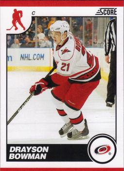 #118 Drayson Bowman - Carolina Hurricanes - 2010-11 Score Hockey