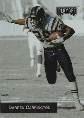 #118 Darren Carrington - San Diego Chargers - 1993 Playoff Football