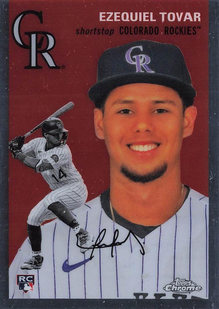 #118 Ezequiel Tovar - Colorado Rockies - 2023 Topps Chrome Platinum Anniversary Baseball
