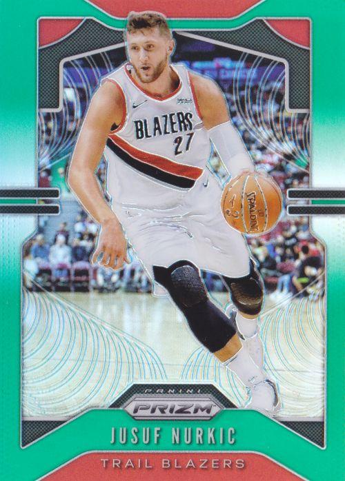 #118 Jusuf Nurkic - Portland Trail Blazers - 2019-20 Panini Prizm - Prizms Green Basketball