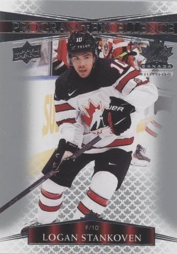 #118 Logan Stankoven - Canada - 2022-23 Upper Deck Team Canada Juniors Hockey