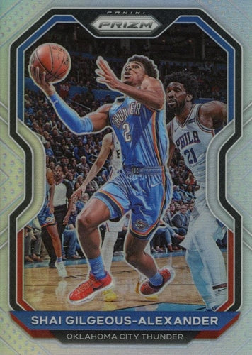 #118 Shai Gilgeous-Alexander - Oklahoma City Thunder - 2020-21 Panini Prizm - Silver Prizms Basketball