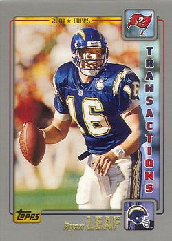 #118 Ryan Leaf - Tampa Bay Buccaneers - 2001 Topps Football