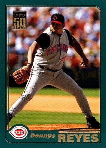 #118 Dennys Reyes - Cincinnati Reds - 2001 Topps Baseball