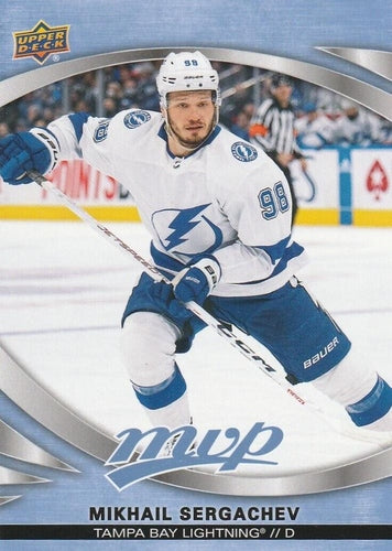 #119 Mikhail Sergachev - Tampa Bay Lightning - 2023-24 Upper Deck MVP - Ice Battles Hockey