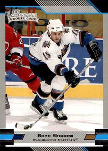 #119 Boyd Gordon - Washington Capitals - 2003-04 Bowman Draft Picks and Prospects Hockey