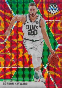 #119 Gordon Hayward - Boston Celtics - 2019-20 Panini Mosaic - Reactive Orange Basketball
