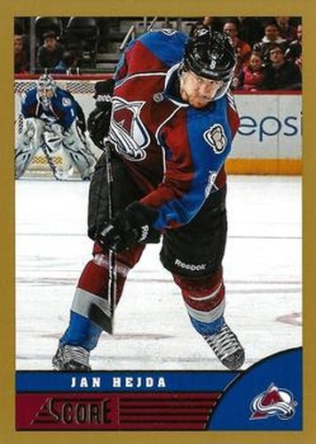 #119 Jan Hejda - Colorado Avalanche - 2013-14 Score - Gold Hockey