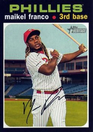 #119 Maikel Franco - Philadelphia Phillies - 2020 Topps Heritage Baseball
