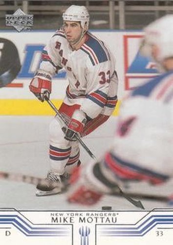 #119 Mike Mottau - New York Rangers - 2001-02 Upper Deck Hockey