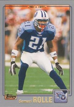 #119 Samari Rolle - Tennessee Titans - 2001 Topps Football