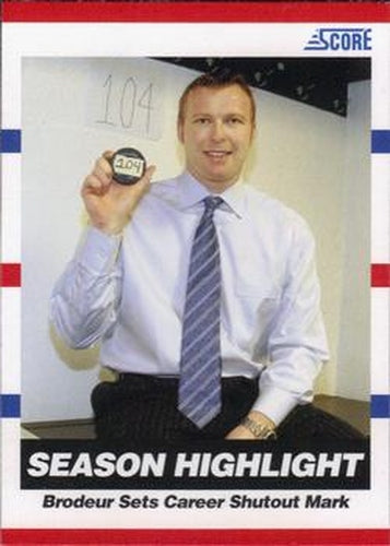 #11 Martin Brodeur - New Jersey Devils - 2010-11 Score Hockey