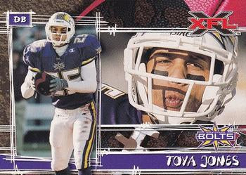 #11 Toya Jones - Birmingham Thunderbolts - 2001 Topps XFL Football