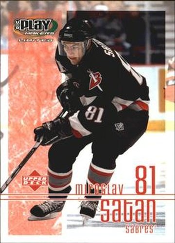 #11 Miroslav Satan - Buffalo Sabres - 2001-02 Upper Deck Playmakers Hockey
