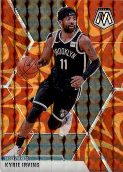 #11 Kyrie Irving - Brooklyn Nets - 2019-20 Panini Mosaic - Reactive Orange Basketball