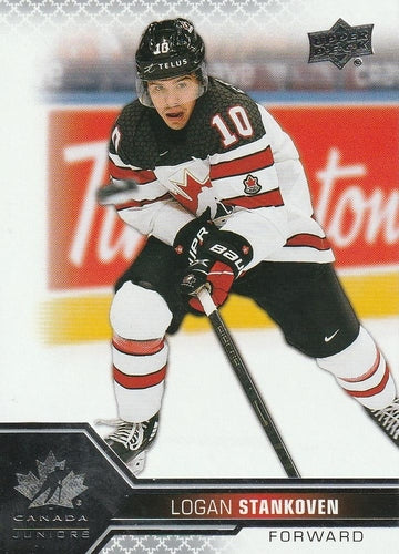 #11 Logan Stankoven - Canada - 2022-23 Upper Deck Team Canada Juniors Hockey