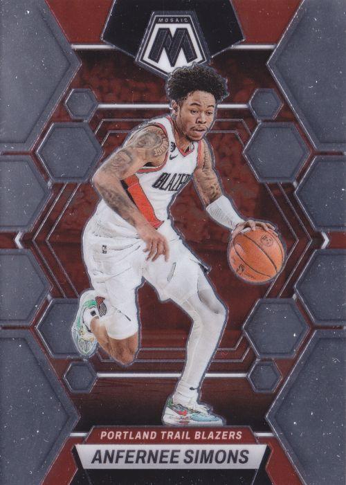 #11 Anfernee Simons - Portland Trail Blazers - 2022-23 Panini Mosaic Basketball