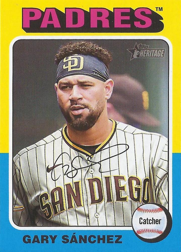 #11 Gary Sánchez - San Diego Padres - 2024 Topps Heritage Baseball