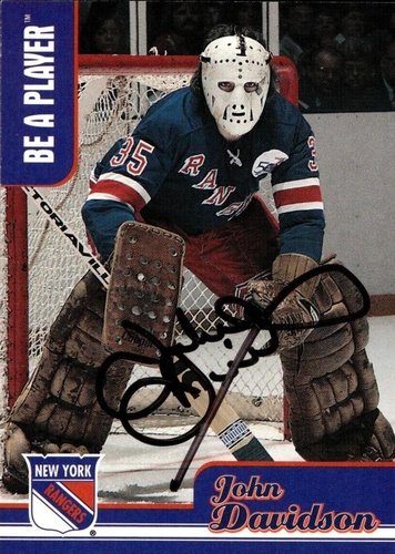 #AH-11 John Davidson - New York Rangers - 1999-00 Be a Player Memorabilia - American Hobby Hockey