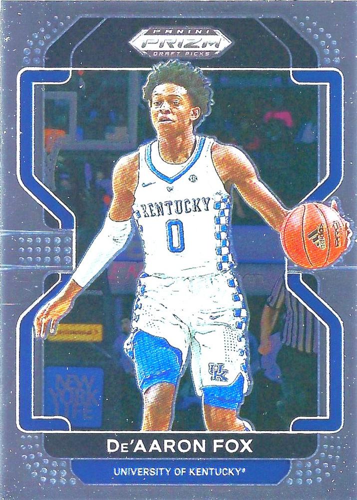 #11 De'Aaron Fox - Kentucky Wildcats - 2022 Panini Prizm Draft Picks Basketball