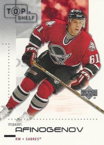 #11 Maxim Afinogenov - Buffalo Sabres - 2002-03 Upper Deck Top Shelf Hockey