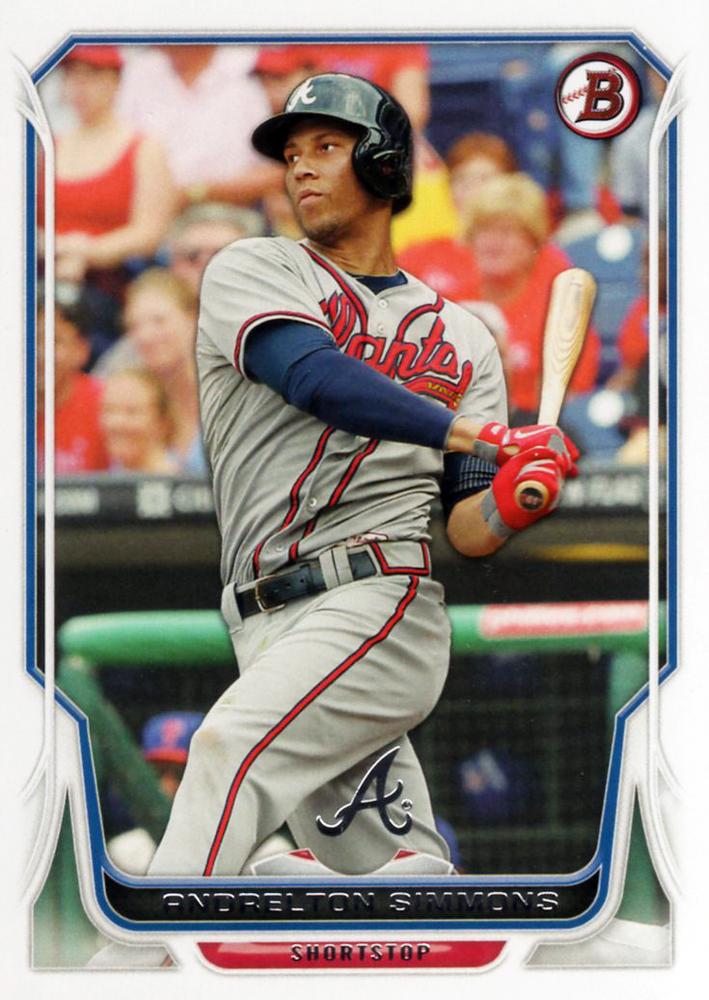 #11 Andrelton Simmons - Atlanta Braves - 2014 Bowman Baseball