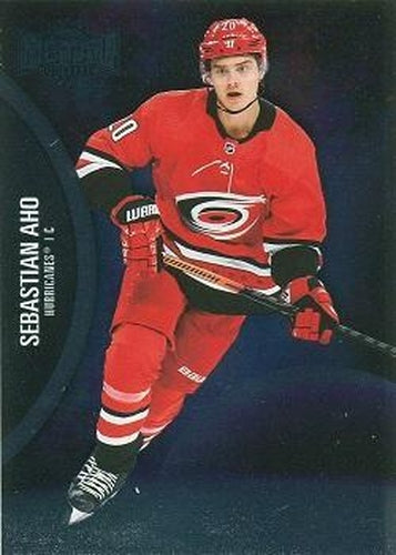 #11 Sebastian Aho - Carolina Hurricanes - 2021-22 Skybox Metal Universe Hockey