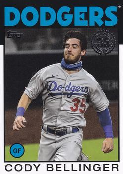 #86B-11 Cody Bellinger - Los Angeles Dodgers - 2021 Topps - 1986 Topps Baseball 35th Anniversary Series One Baseball