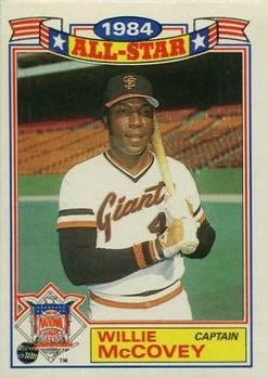#11 Willie McCovey - San Francisco Giants - 1985 Topps - 1984 All-Star Game Baseball