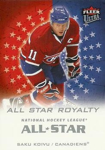 #ASR11 Saku Koivu - Montreal Canadiens - 2008-09 Ultra - All-Star Royalty Hockey