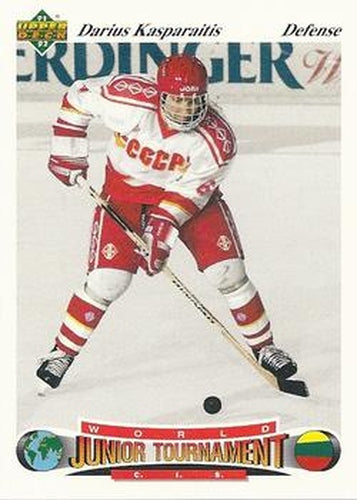 #11 Darius Kasparaitis - CIS - 1991-92 Upper Deck Czech World Juniors Hockey