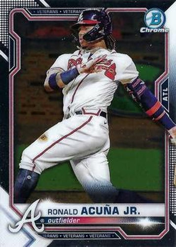 #11 Ronald Acuña Jr. - Atlanta Braves - 2021 Bowman Chrome Baseball