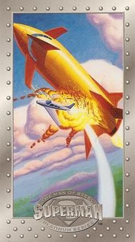 #11 Midair Collision! - 1994 SkyBox Superman Man of Steel Platinum Series