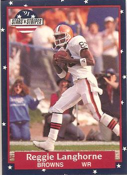#11 Reggie Langhorne - Cleveland Browns - 1991 Fleer Stars 'n Stripes Football