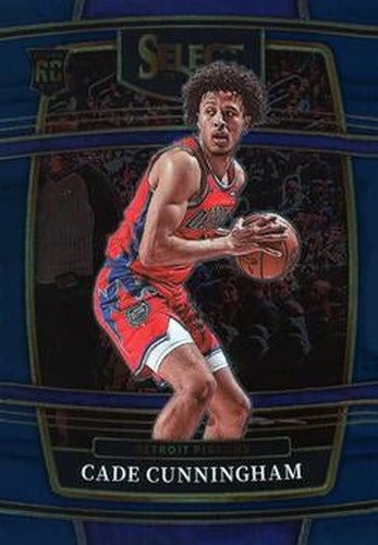 #11 Cade Cunningham - Detroit Pistons - 2021-22 Panini Select - Blue Basketball
