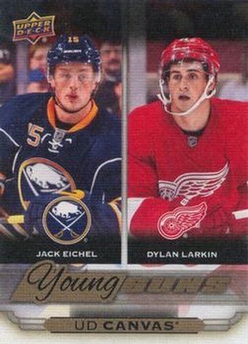 #C120 Jack Eichel / Dylan Larkin - Buffalo Sabres / Detroit Red Wings - 2015-16 Upper Deck - UD Canvas Hockey