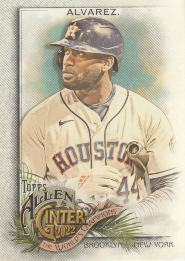 #120 Yordan Alvarez - Houston Astros - 2022 Topps Allen & Ginter Baseball