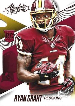 #120 Ryan Grant - Washington Redskins - 2014 Panini Absolute - Red Football