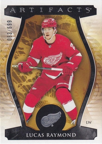 #120 Lucas Raymond - Detroit Red Wings - 2023-24 Upper Deck Artifacts Hockey