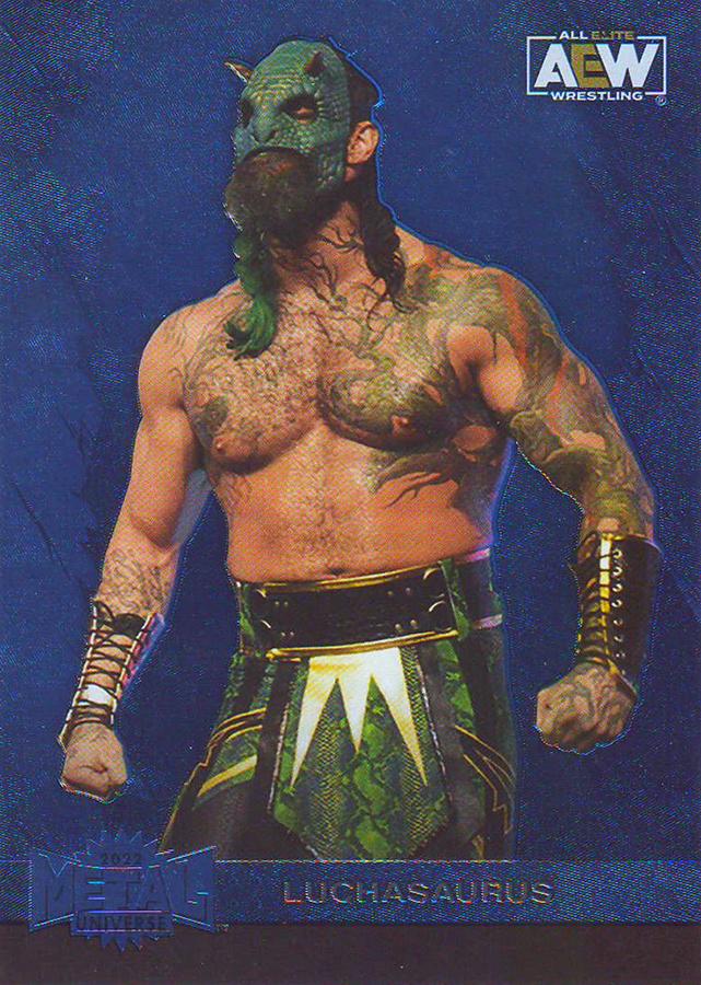 #120 Luchasaurus - 2022 SkyBox Metal Universe AEW Wrestling