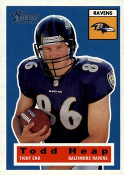 #120 Todd Heap - Baltimore Ravens - 2001 Topps Heritage Football