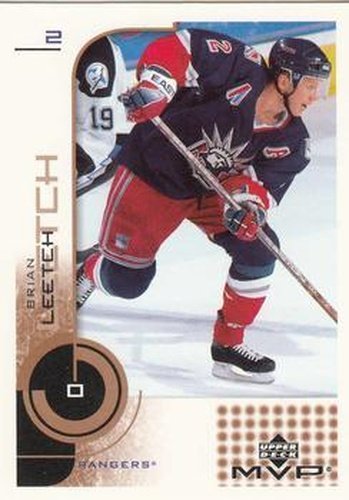 #120 Brian Leetch - New York Rangers - 2002-03 Upper Deck MVP Hockey