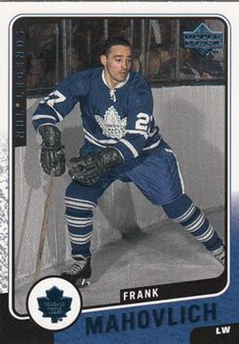 #120 Frank Mahovlich - Toronto Maple Leafs - 2000-01 Upper Deck Legends Hockey