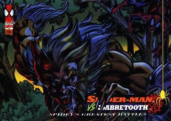 #120 Spider-Man / Sabretooth - 1994 Fleer The Amazing Spider-Man