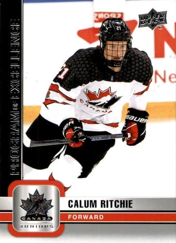 #120 Calum Ritchie - Canada - 2023 Upper Deck Team Canada Juniors Hockey